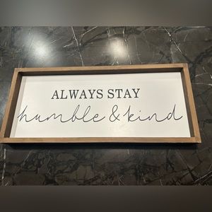 Home decor wall sign 17”x 8 1/2”